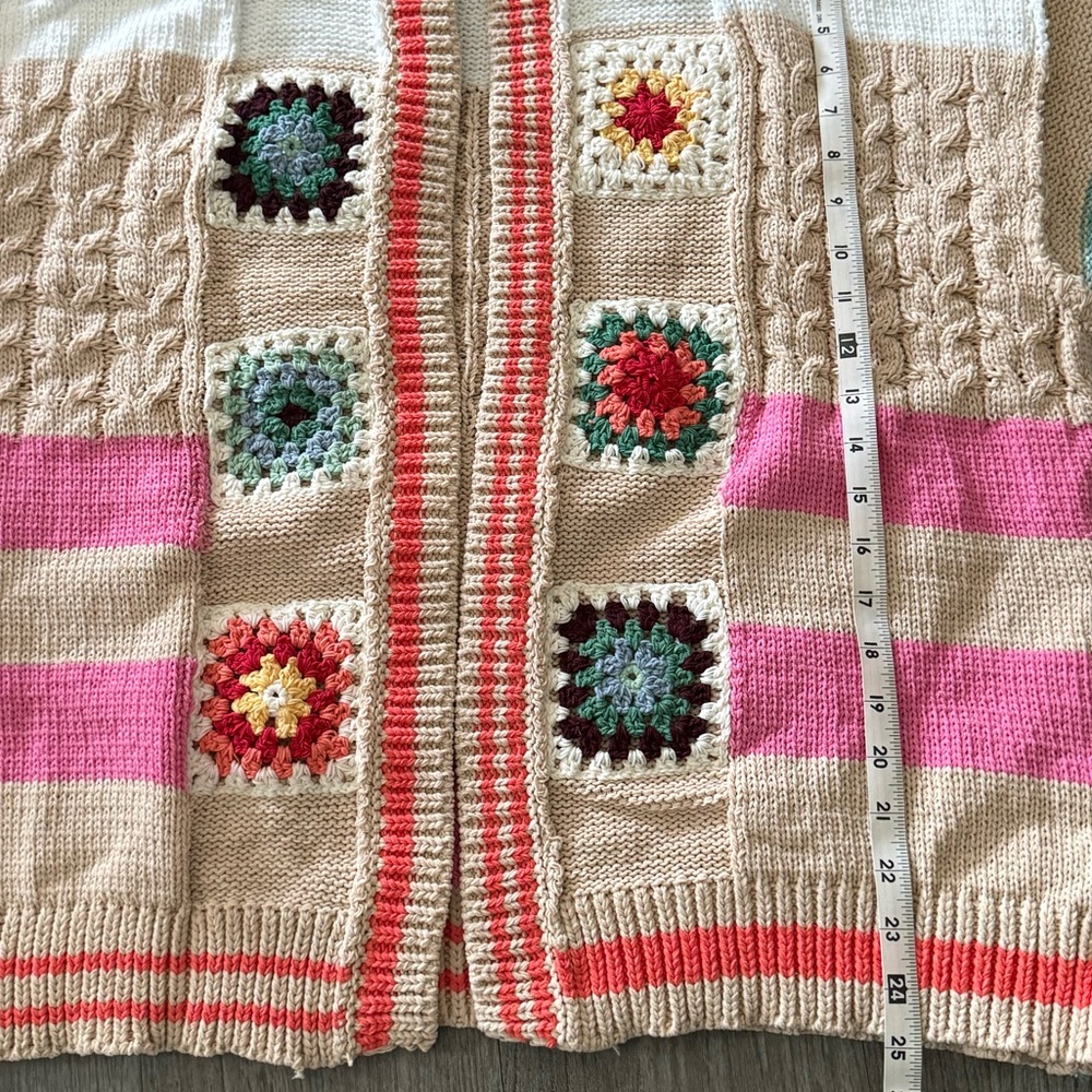 POL Multicolor Patchwork Cardigan NWT - image 5